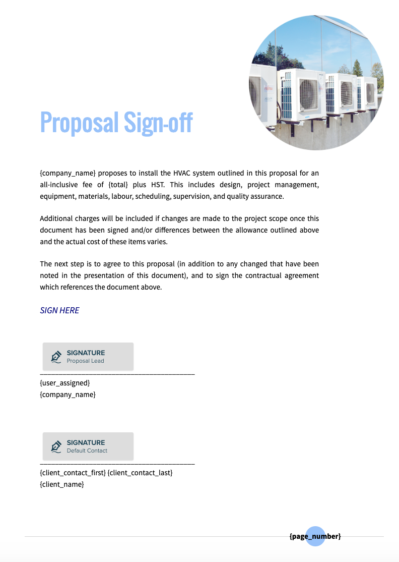 HVAC Proposal Template